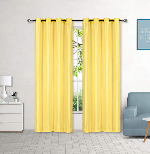 Adore the Decor™ Faux Silk 54 x 84 in. Single Grommet Curtain Panel